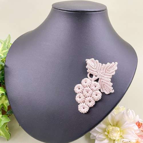 手編み ルーマニアンレース オリジナルデザイン テーブルセンター 即