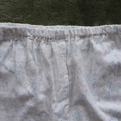 「ブルー系小花柄」ダブルガーゼのペチパンツ 8枚目の画像