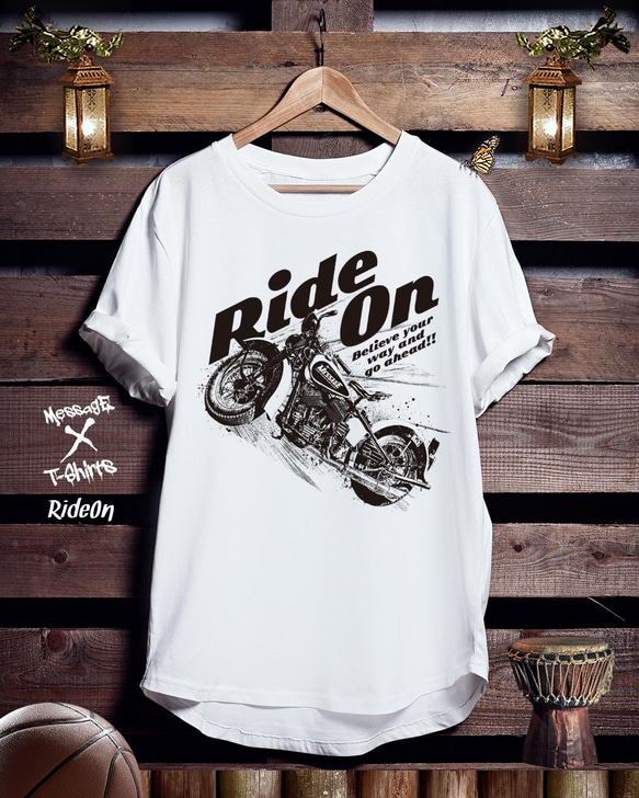 バイクTシャツ「RideOn」 1枚目の画像