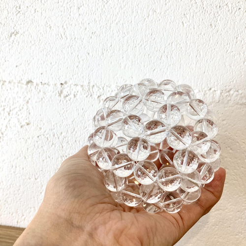 14mm 特大フラーレンオブジェ（直径約8cm） クリスタル 立体
