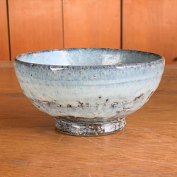 藁灰釉どんぶり・白(小)　陶器 1枚目の画像