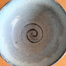 藁灰釉どんぶり・白(小)　陶器 2枚目の画像