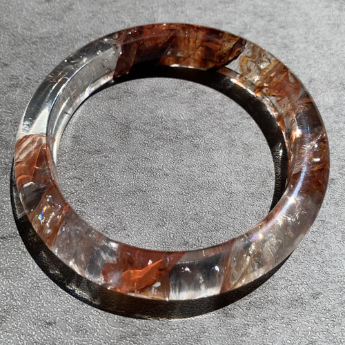 天然石 希少 最高品質 ライモナイトインクォーツ 錦鯉水晶 金魚