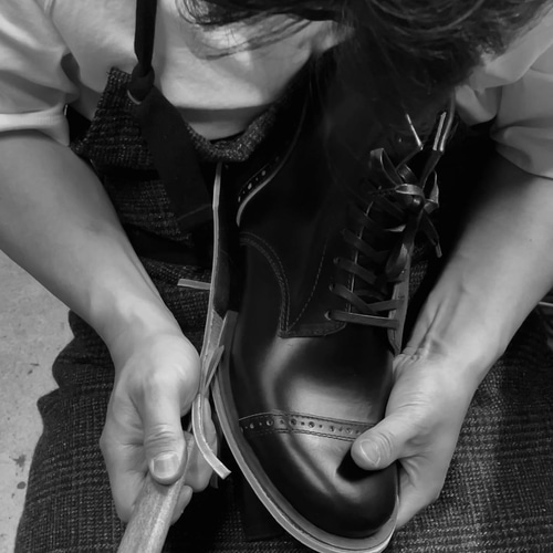 Oxford Shoes Winch ブラック パターンオーダー [受注生産