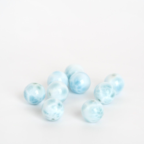 ラリマーAAA- 7〜7.5mm ラウンドビーズ 1粒 天然石 天然石通販専門店