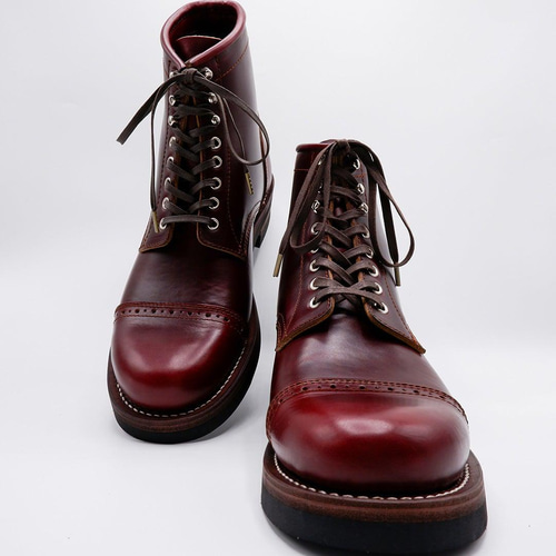 6 INCH BOOTS Anchor バーガンディ パターンオーダー [受注生産