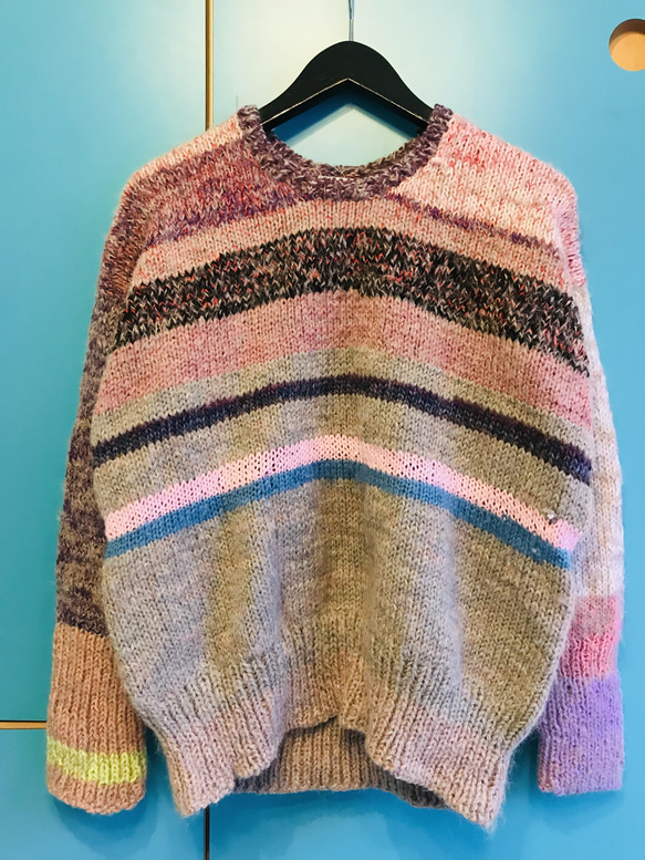 セーター　手編み　1433 1枚目の画像