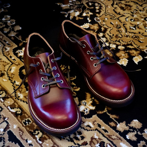 Oxford Shoes Winch バーガンディ パターンオーダー [受注生産