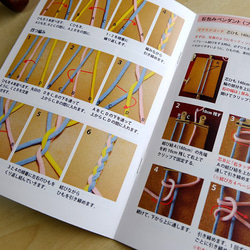 はじめてのマクラメ編みペンダント 手作りキット 石包みレシピ　マクラメピン　マクラメコード（ダスティパープル）付き 4枚目の画像