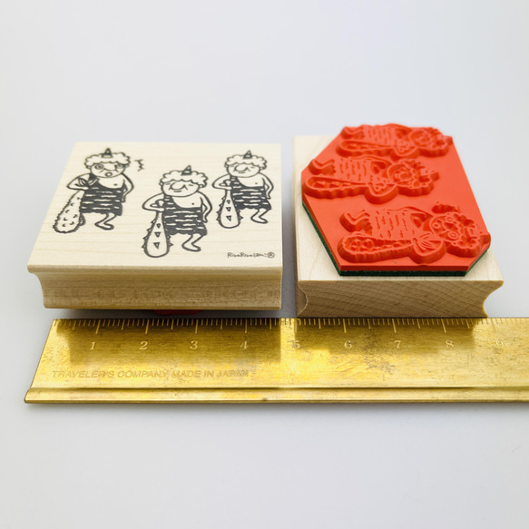 Setsubun *無意中岩井長官的“惡魔和炸蝦（金）棒”*40mm x 48mm *R608 第5張的照片