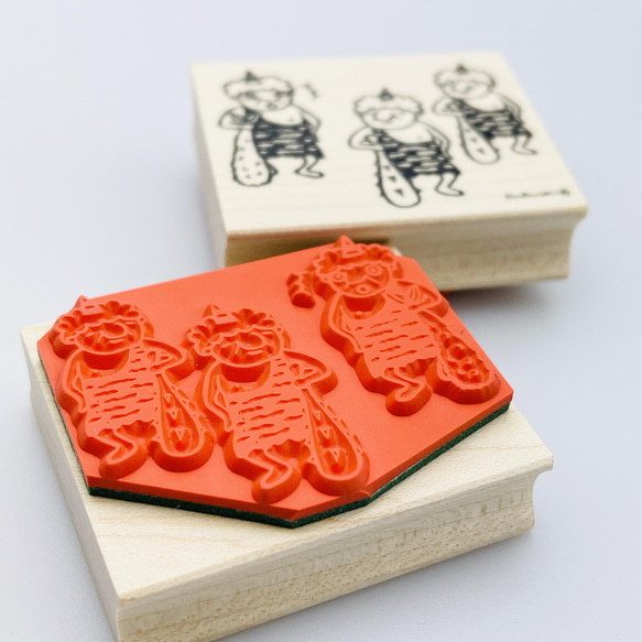 Setsubun *無意中岩井長官的“惡魔和炸蝦（金）棒”*40mm x 48mm *R608 第4張的照片