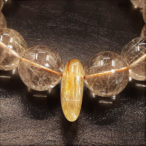 特大勾玉がかっこいい】現品一点物 ゴールドルチルクォーツ