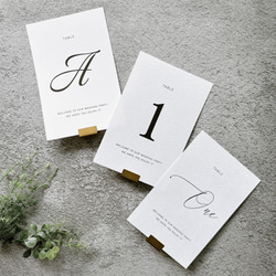 結婚式アイテム　テーブルナンバー 1枚￥70〗-ナチュラル-テーブルサイン テーブルナンバー 結婚式