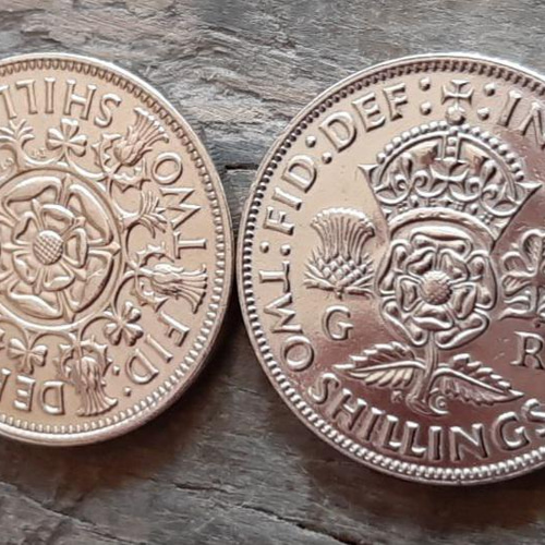 イギリス発行 初年度 1947年2シリング 硬貨 - メルカリ