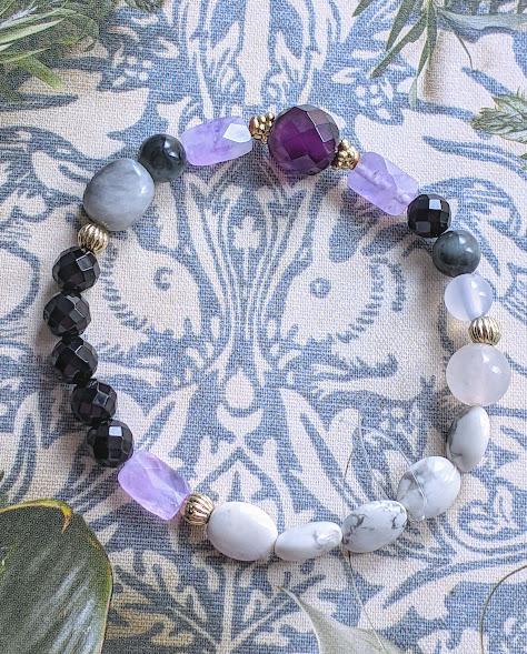 ◆◆一点もの◆◆No.321　アメジスト　ちょっと大人のブレスレット◆◆