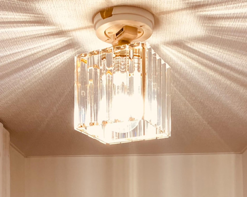 昭和レトロ＊ライト＊ヴィンテージ＊クリスタルシーリングライト＊キャバレー＊照明 楽天市場】シーリングライト 4灯 ゴールド ビンテージ 西海岸