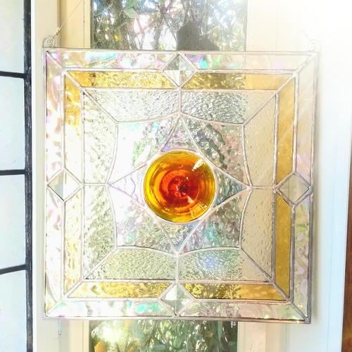 ステンドグラス アンティーク調パネル ロンデルガラス使用 その他  