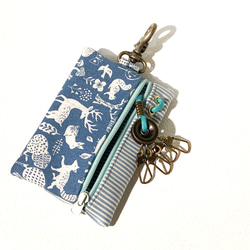 卡片鑰匙包 (森林派對) 日本布 接單生產* 第4張的照片