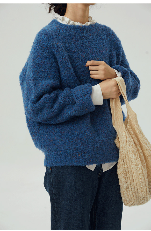 着映える大人可愛いウールセーター　ウール 5枚目の画像