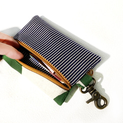 卡片鑰匙包 (丸紋) 日本布 接單生產* 第7張的照片