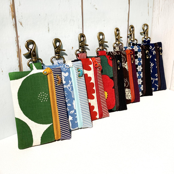 卡片鑰匙包 (丸紋) 日本布 接單生產* 第14張的照片