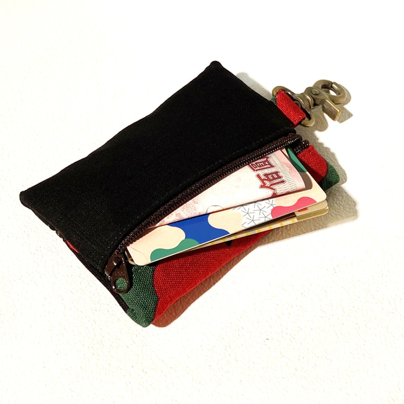 卡片鑰匙包 (山茶花) 日本布 接單生產* 第6張的照片