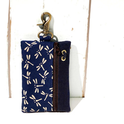 卡片鑰匙包 (日和蜻蜓) 日本布 接單生產* 第1張的照片