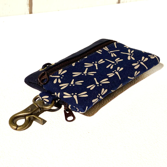 卡片鑰匙包 (日和蜻蜓) 日本布 接單生產* 第3張的照片