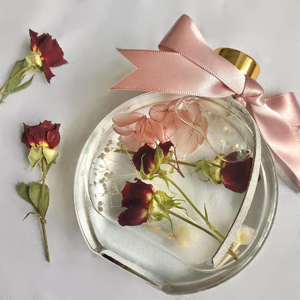 情人節限定 紅玫瑰浮游花瓶 禮物 生日 情人節 浮游花 立即出貨 第2張的照片