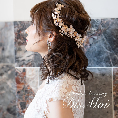 ヘッドドレス 結婚式 花嫁 ヘアアクセサリー ヘッドアクセサリー