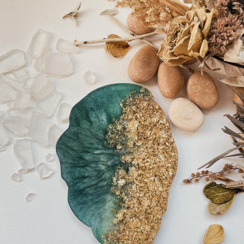 アゲートスライス風アクセサリートレイ✩.*˚ その他アクセサリー ZIBUN