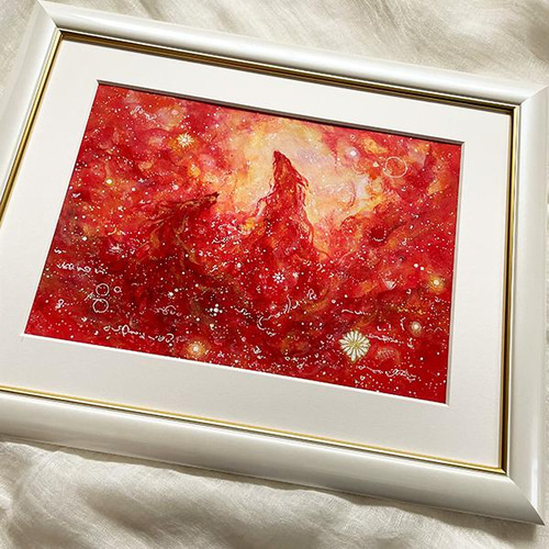 絵画　アクリル画　原画　アクリル 原画 アクリル画 鳥の絵 絵画 Chen 通販 12408506｜Creema(クリーマ)