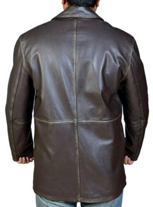 牛革ライダーロングコート Cow Leather Rider Long Jacket 5枚目の画像