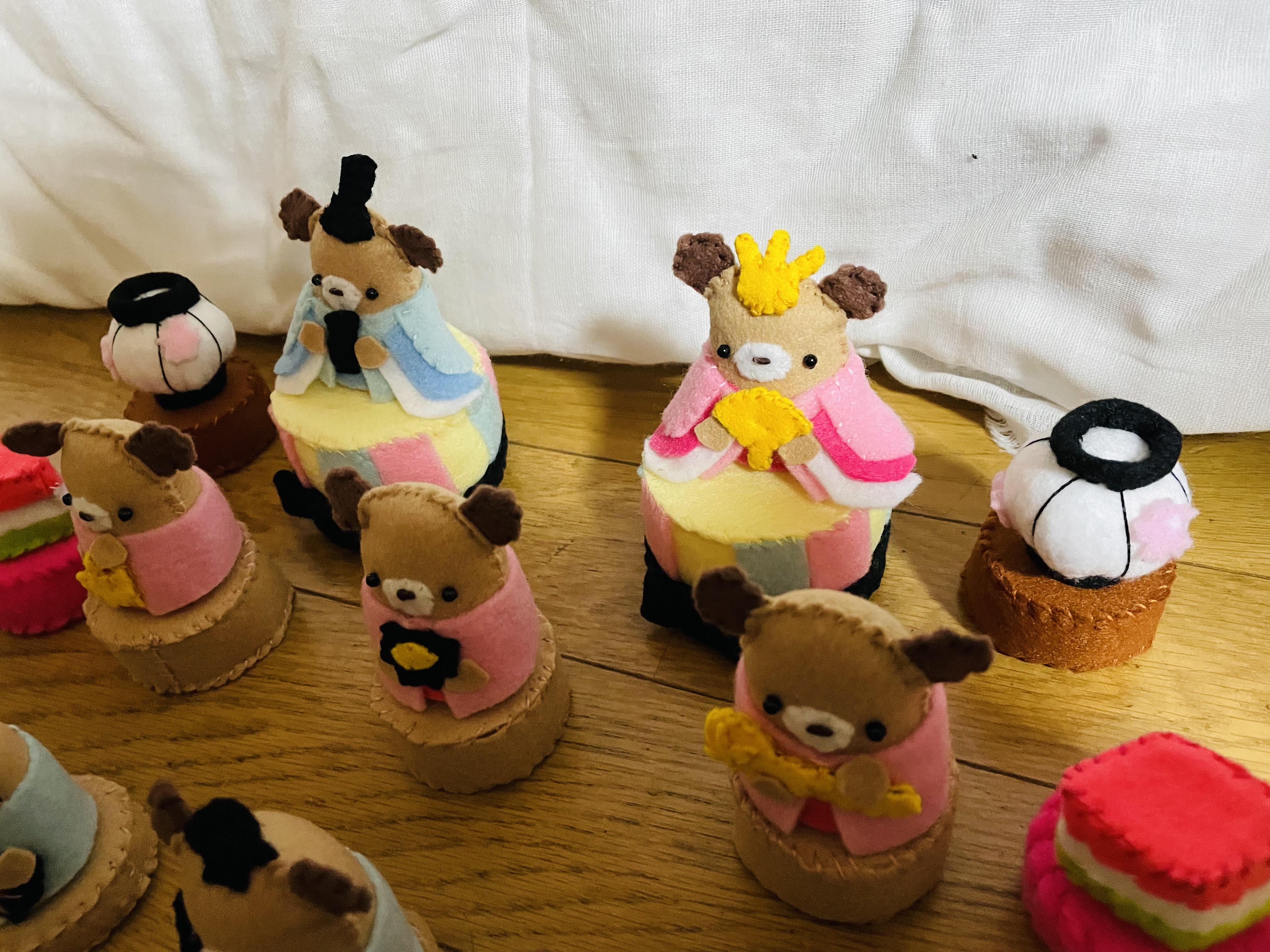 フェルトミニチュア　ひな飾り