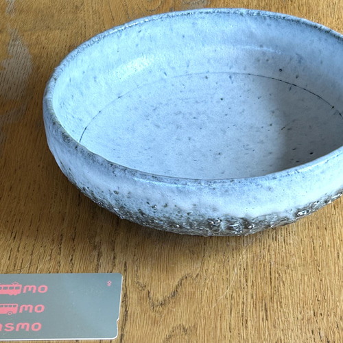 藁灰釉(わらばいゆう)七寸盛り鉢・白 陶器 お椀・ボウル・鉢 しもつけ