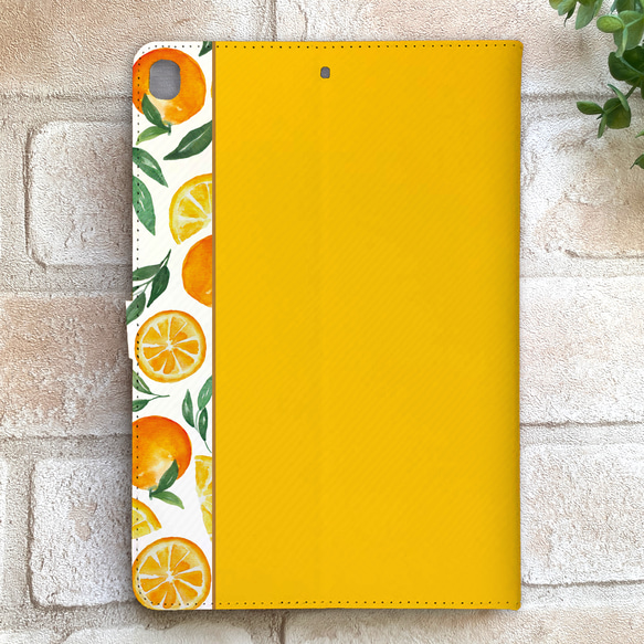 ネーブルオレンジのiPadケース オレンジ みかん ipadケース タブレットケース 2枚目の画像