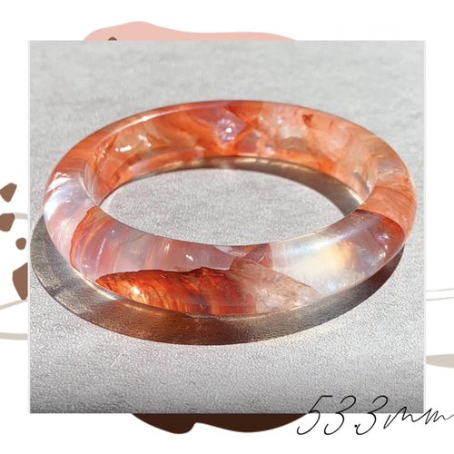 天然石 希少 最高品質 ライモナイトインクォーツ 錦鯉水晶 金魚