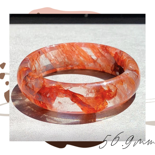 天然石 希少 最高品質 ライモナイトインクォーツ 錦鯉水晶 金魚