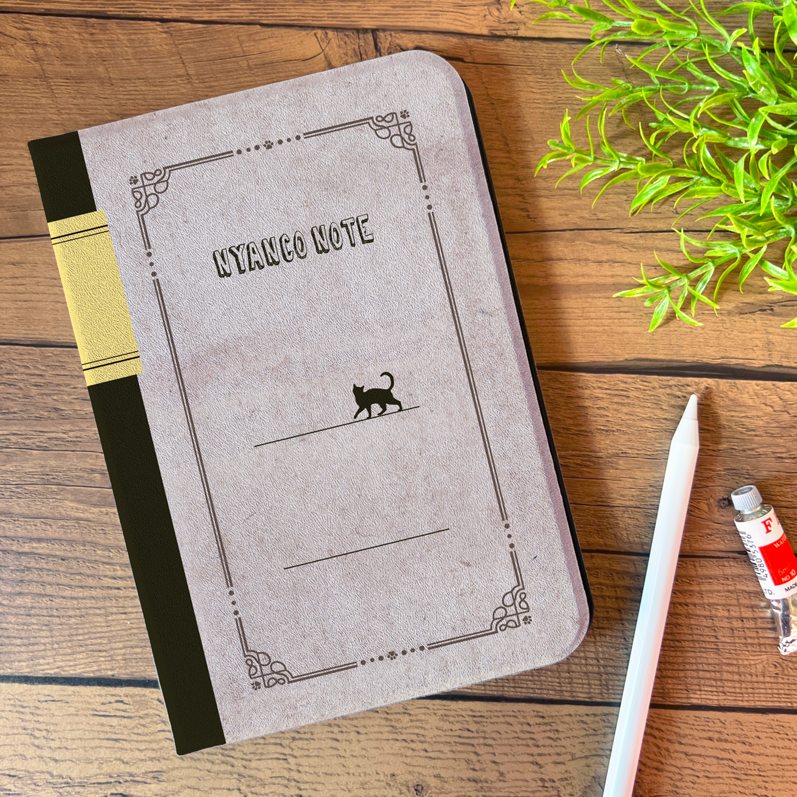 にゃんこ大学ノートのiPadケース 猫 黒猫 カバー メンズ ipadケース タブレットケース