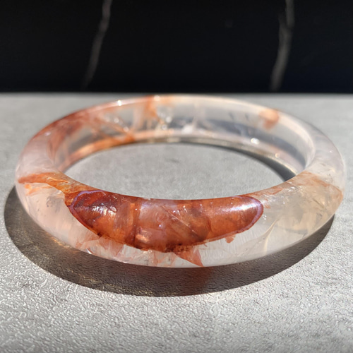 天然石 希少 高品質 ライモナイトインクォーツ 錦鯉水晶 金魚