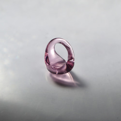 -桃の水- ガラス リング glass ring 2枚目の画像
