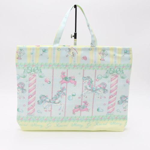 入園準備・入学準備】りぼん×メリーゴーランド柄 5点セット 入園入学