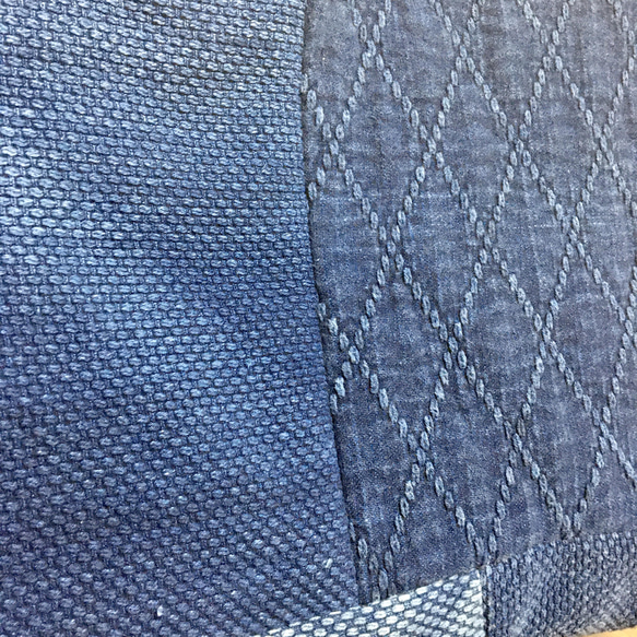 [A4 兼容] 靛藍染色 sashiko kendo wear remake 手提袋 M 尺寸 8 第2張的照片