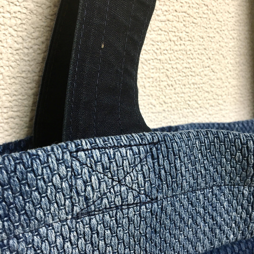 梅*様 かごバッグをリメイク/藍染/襤褸 梅*様 かごバッグをリメイク/藍染/襤褸 かごバッグ