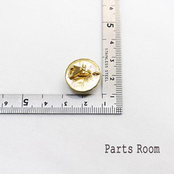 [2 件] 圓罐大珍珠耳環 [金色]-mt-3471 第6張的照片