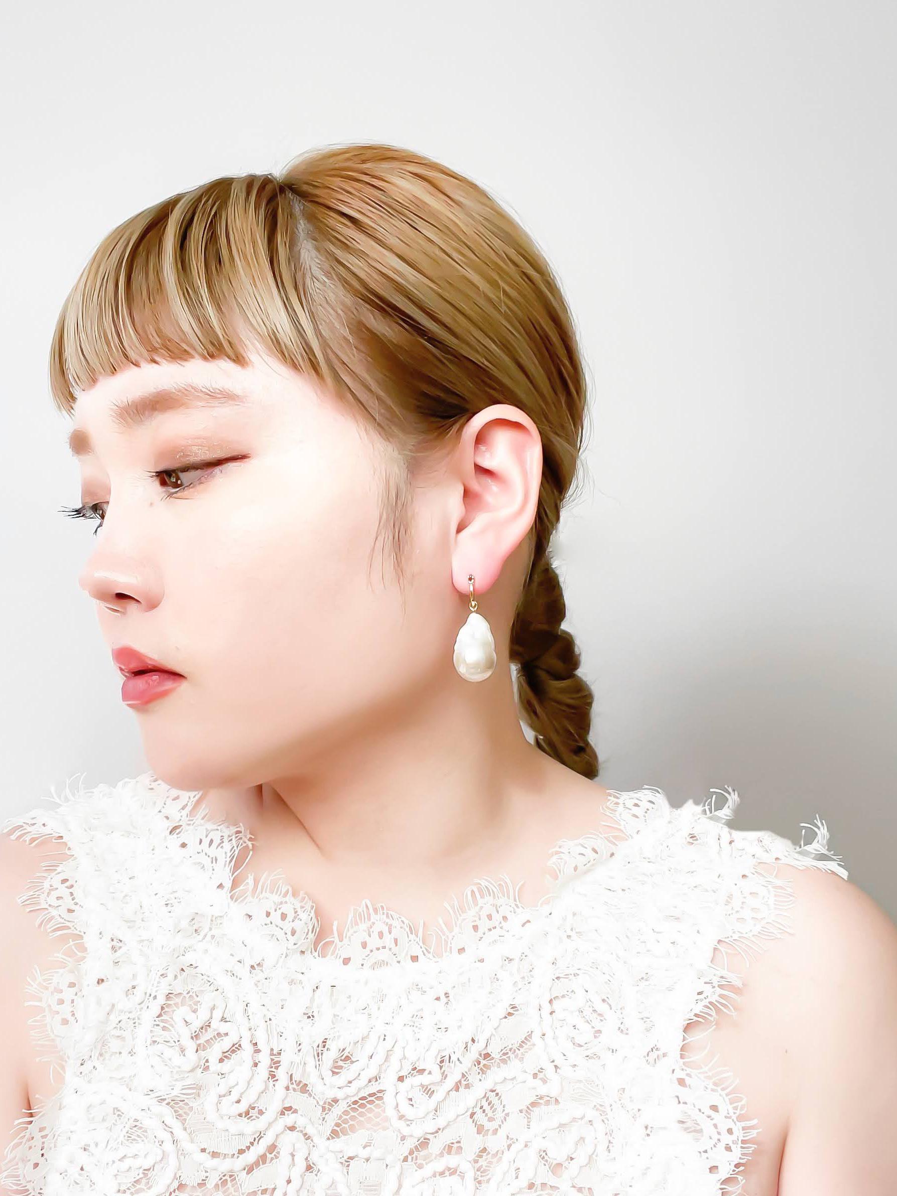 natural baroque  perl ［チタンピアス・イヤリング］