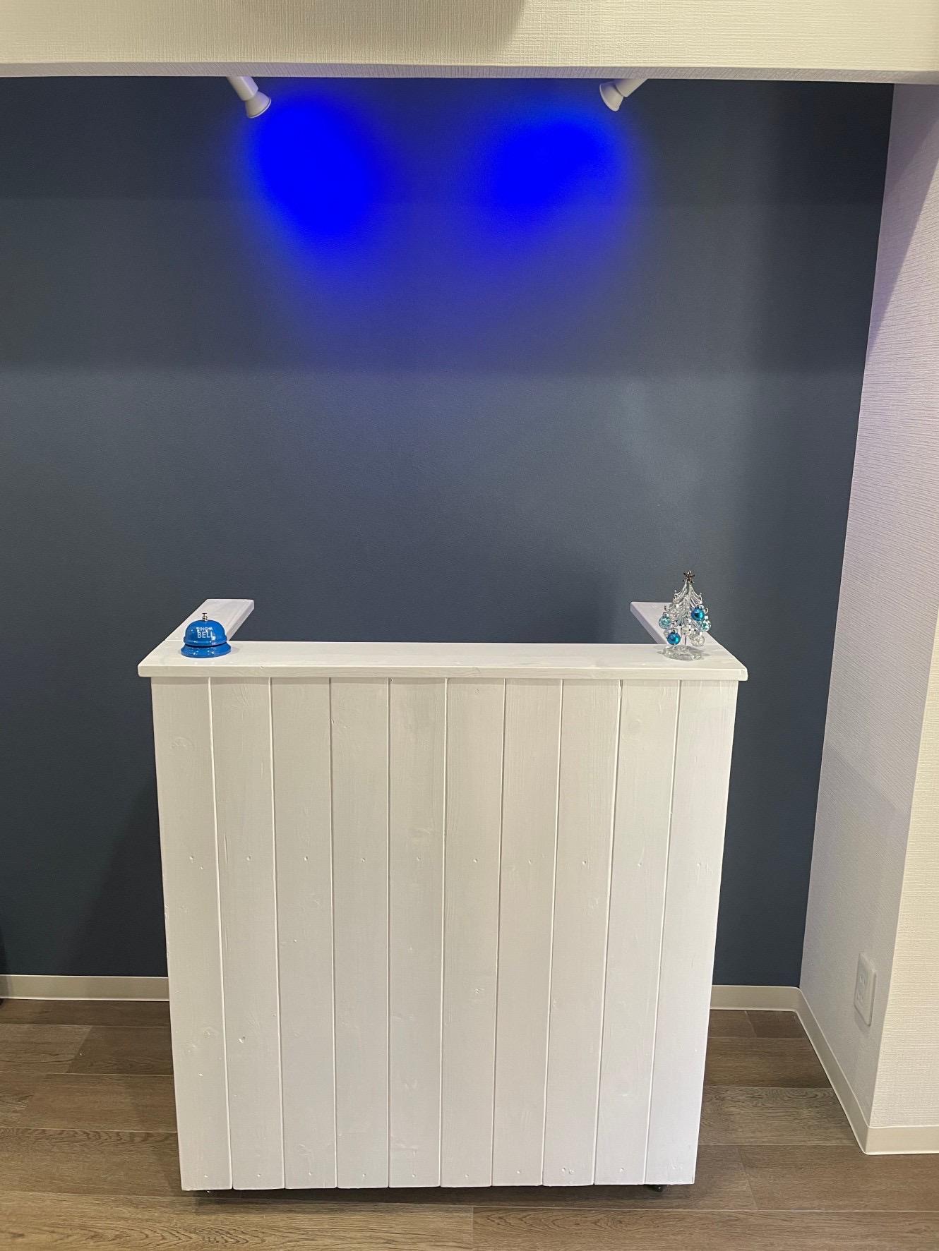 【コの字】カウンター　レジ　着払い　キャスター付き　幅90✖︎高さ98✖︎奥行き40センチ