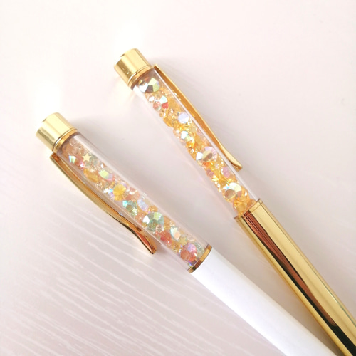 キラキラボールペン　ビーズセット カスタムボールペン キラキラビーズボールペン 手芸DIY 筆記用具