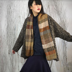 ◆ SALE◆ Coat with Handwoven shawl 第1張的照片