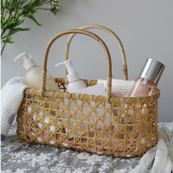 提籃籠 收納籃 茶道具籠 茶具 竹細工 收納 竹工芸 竹かごだけです エコ